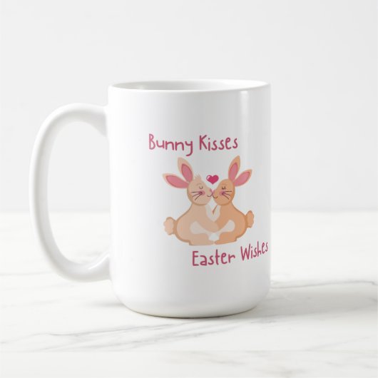 Bunny Kisses, Pasen Wensen op een Koffiemok (Links)