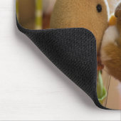 Bunny Kissing "Stuffed Speelgoed Bunny" Mousepad Muismat (Hoek)