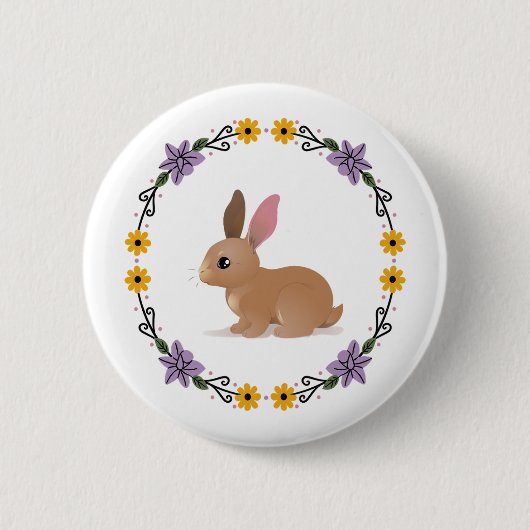 Bunny-knop Ronde Button 5,7 Cm (Voorkant)