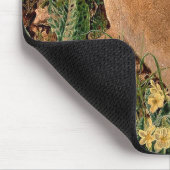 Bunny konijnenbloemen vergieten bosbouwhulp muismat (Hoek)