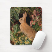 Bunny konijnenbloemen vergieten bosbouwhulp muismat (Met muis)