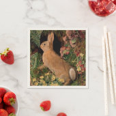 Bunny konijnenbloemen vergieten  bosbouwhulp servet (Insitu)