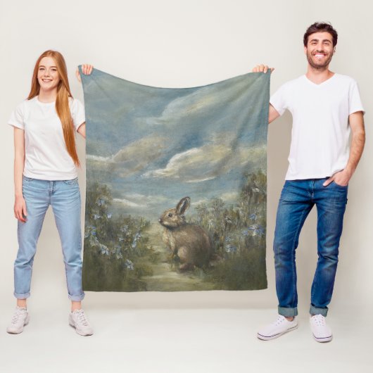 Bunny Laan Fleece Deken (In situ)