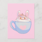 Bunny Latte Met Kaneel Briefkaart (Voorkant)