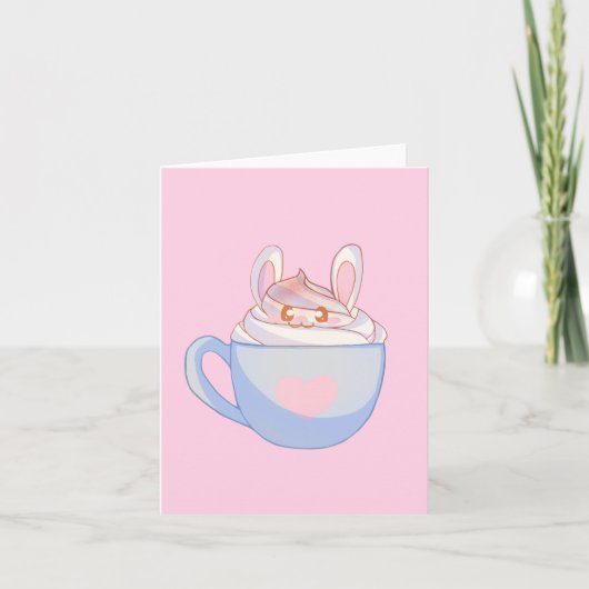 Bunny Latte Met Kaneel Kaart (Voorkant)