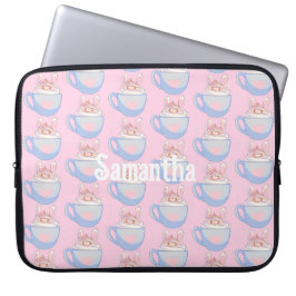 Bunny Latte Met Kaneel Laptop Sleeve