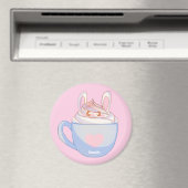 Bunny Latte Met Kaneel Magneet (Insitu (Vaatwasser))