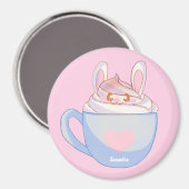 Bunny Latte Met Kaneel Magneet (Voorkant / Achterkant)