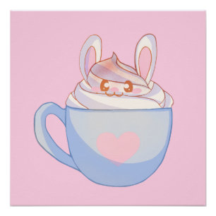 Bunny Latte Met Kaneel Perfect Poster