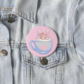 Bunny Latte Met Kaneel Ronde Button 7,6 Cm (In situ)