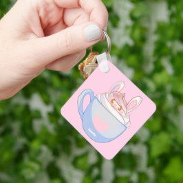 Bunny Latte Met Kaneel Sleutelhanger