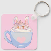 Bunny Latte Met Kaneel Sleutelhanger (Achterkant)