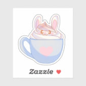 Bunny Latte Met Kaneel Sticker (Vel)
