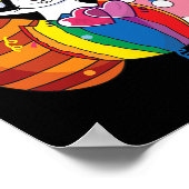 Bunny LGBT Q Pride Easter Schattige Rabbit Ally Ga Poster (Hoek)