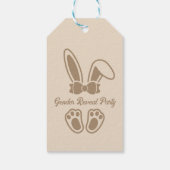 Bunny Light Beige Geslacht Reveal Dank u Cadeaulabel (Achterkant)