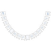  Bunny Lijst paasbanner - blauw Vlaggetjes (Alle)