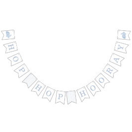  Bunny Lijst paasbanner - blauw Vlaggetjes