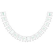  Bunny Lijst paasbanner - Mint Vlaggetjes (Alle)