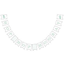  Bunny Lijst paasbanner - Mint Vlaggetjes