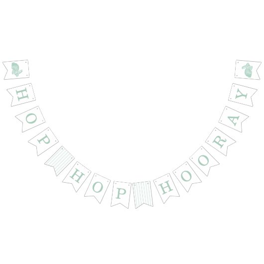  Bunny Lijst paasbanner - Mint Vlaggetjes (Alle)