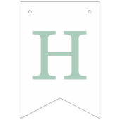  Bunny Lijst paasbanner - Mint Vlaggetjes (Tweede vlag)