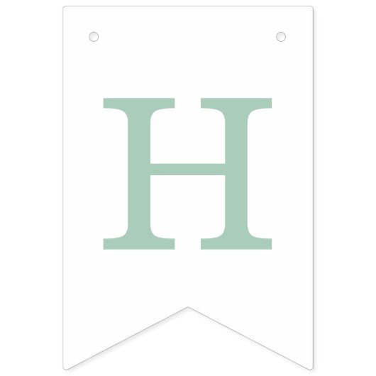  Bunny Lijst paasbanner - Mint Vlaggetjes (Tweede vlag)