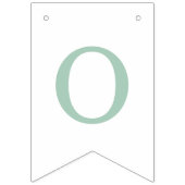  Bunny Lijst paasbanner - Mint Vlaggetjes (Derde vlag)