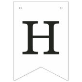  Bunny Lijst paasbanner - zwart Vlaggetjes (Tweede vlag)