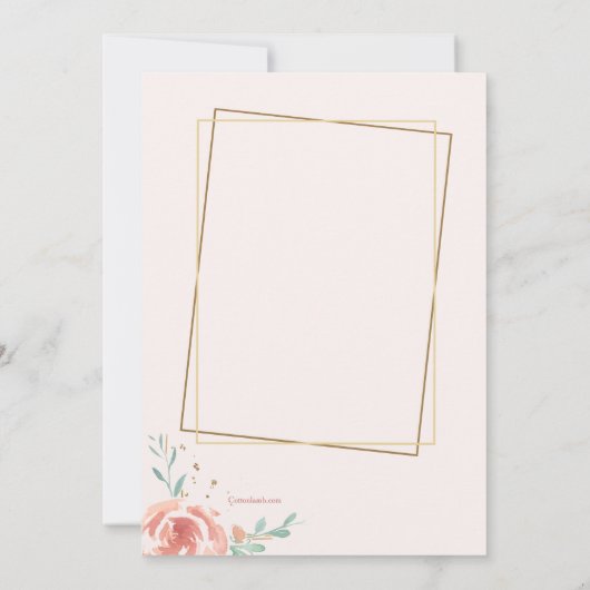 Bunny Lijst Photo Easter Kaart (Achterkant)