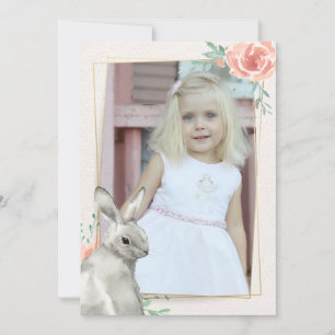 Bunny Lijst Photo Invitation Kaart