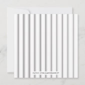  Bunny Lijst Uitnodiging paasfeest - Zwart (Achterkant)