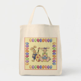 Bunny Love and Easter Eggs Tote Bag
