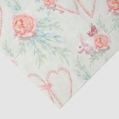 Bunny Love and Rozen Waterverf Tissue Paper Tissuepapier (Detail)