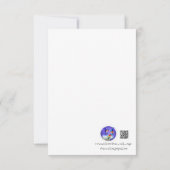 Bunny Love Balloons Dank je kaart (Achterkant)