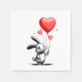Bunny Love Balloons Servet (Voorkant)