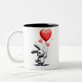 Bunny Love Balloons Tweekleurige Koffiemok (Links)