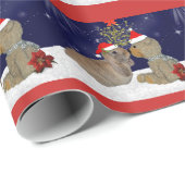 Bunny Love bij kerstwrapping Paper Cadeaupapier (Rol Hoek)