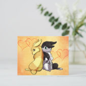 Bunny Love Briefkaart (Staand voorkant)