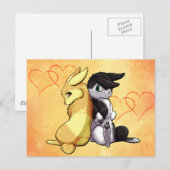 Bunny Love Briefkaart (Voorkant / Achterkant)
