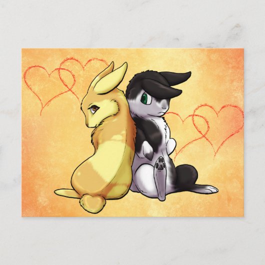 Bunny Love Briefkaart (Voorkant)