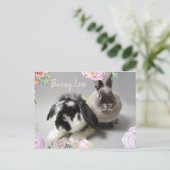 Bunny Love Briefkaart (Staand voorkant)