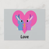 Bunny Love Briefkaart (Voorkant)