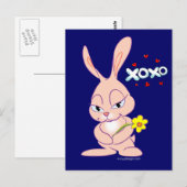 Bunny Love Briefkaart (Voorkant / Achterkant)