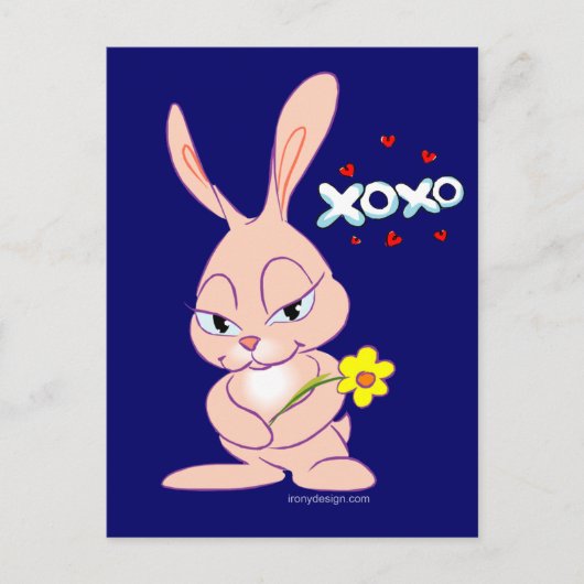 Bunny Love Briefkaart (Voorkant)