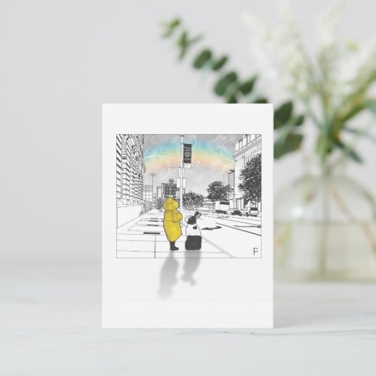 BUNNY LOVE BRIEFKAART (Staand voorkant)