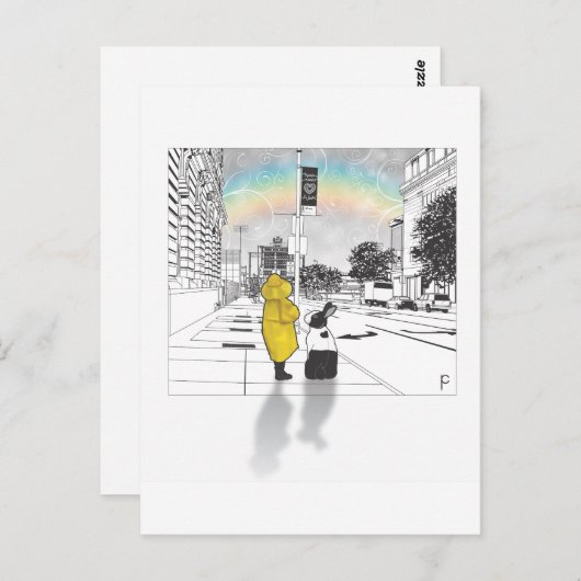 BUNNY LOVE BRIEFKAART (Voorkant / Achterkant)