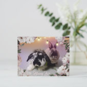 Bunny Love Briefkaart (Staand voorkant)