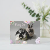 Bunny Love Briefkaart (Staand voorkant)