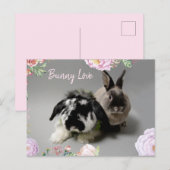 Bunny Love Briefkaart (Voorkant / Achterkant)