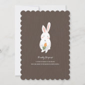 Bunny Love Easter Brunch Invite Kaart (Achterkant)